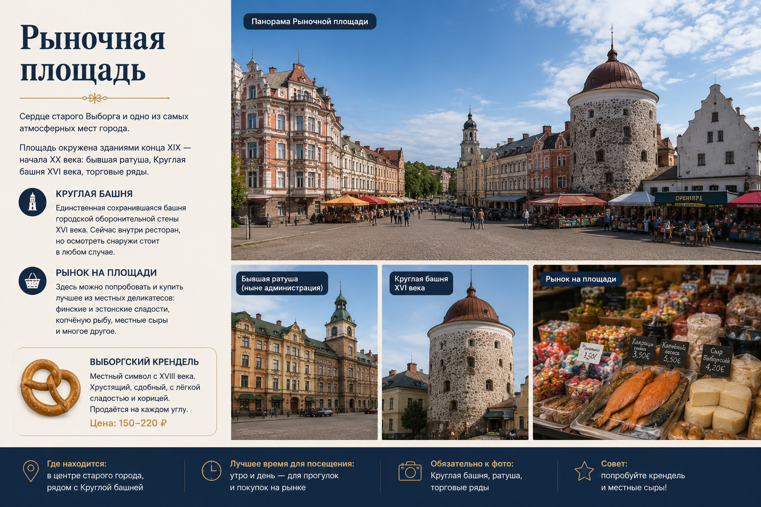 Рыночная площадь в Выборге