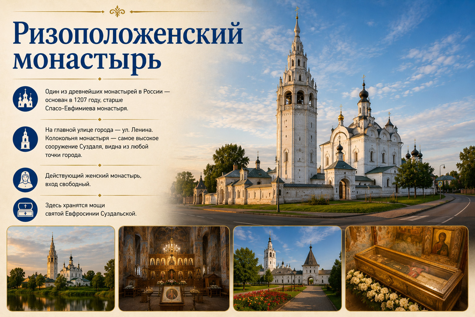 Ризоположенский монастырь в Суздале

