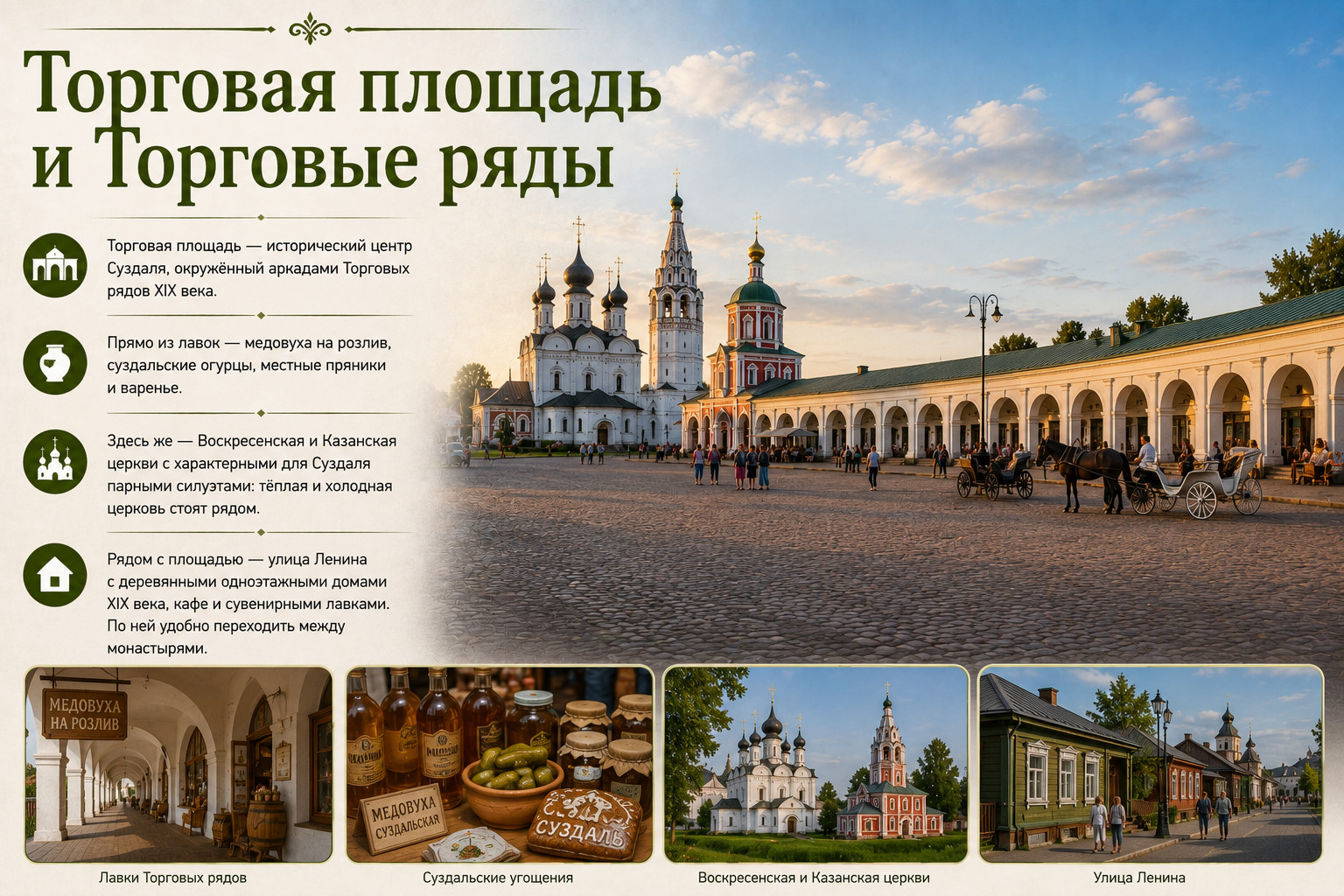 Торговая площадь и исторические аркады

