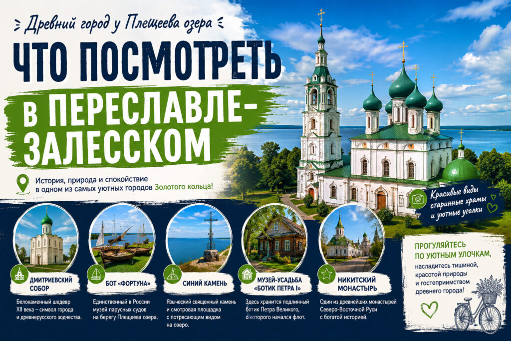 Что посмотреть в Переславле-Залесском за 1 день самостоятельно: маршрут