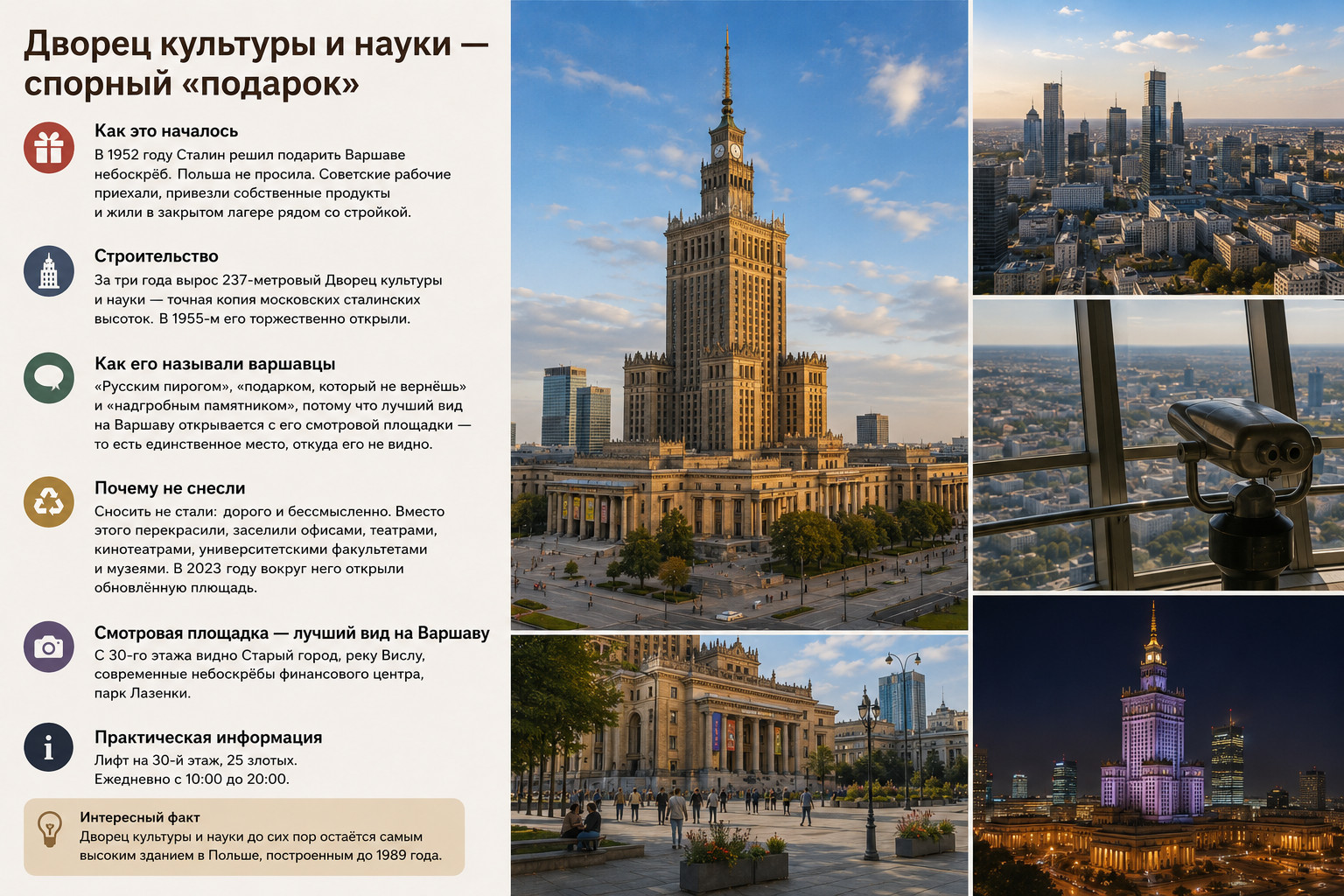 Дворец культуры и науки в Варшаве

