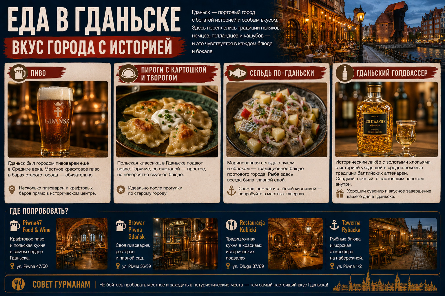 Еда и напитки Гданьска