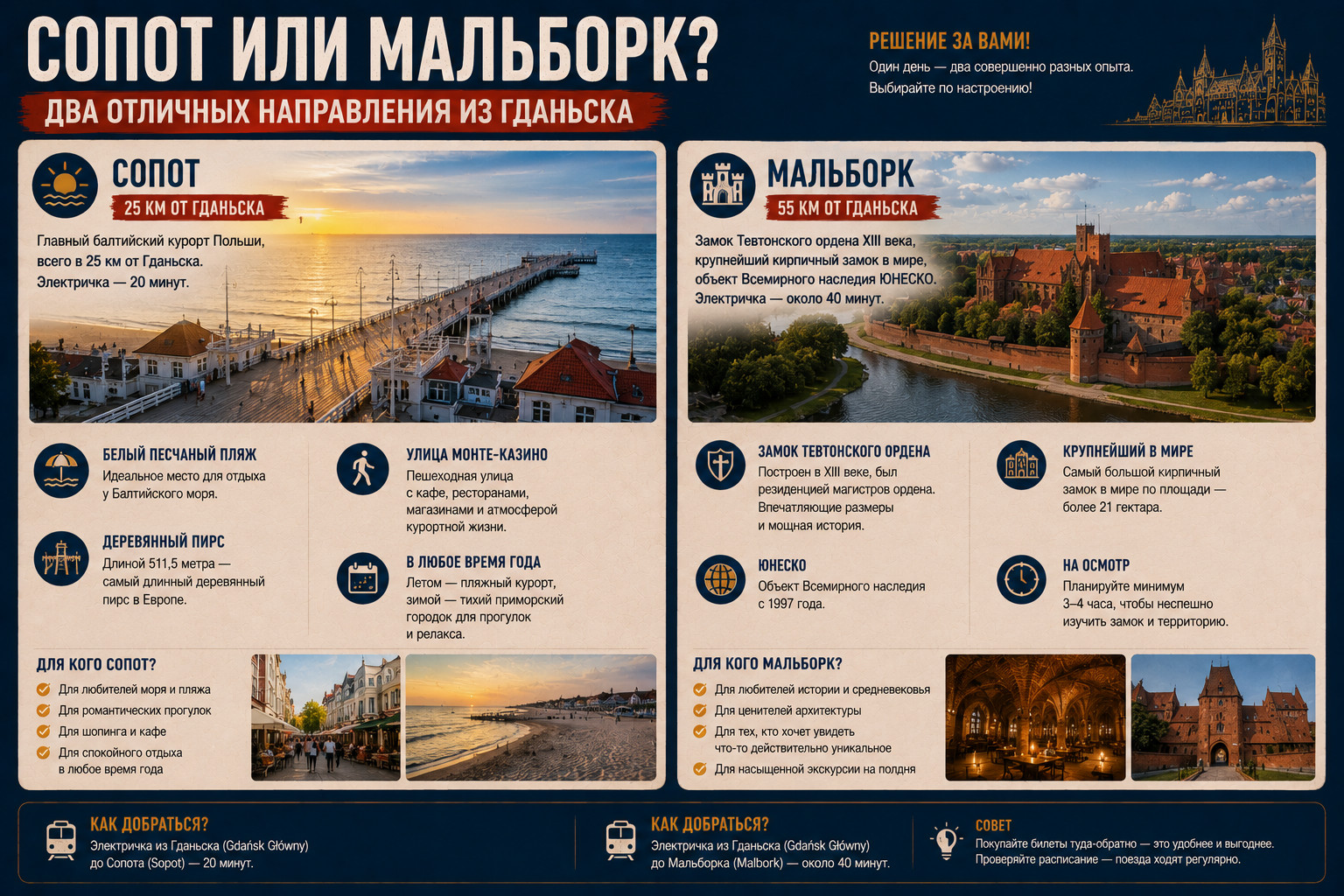 Сопот или Мальборк?