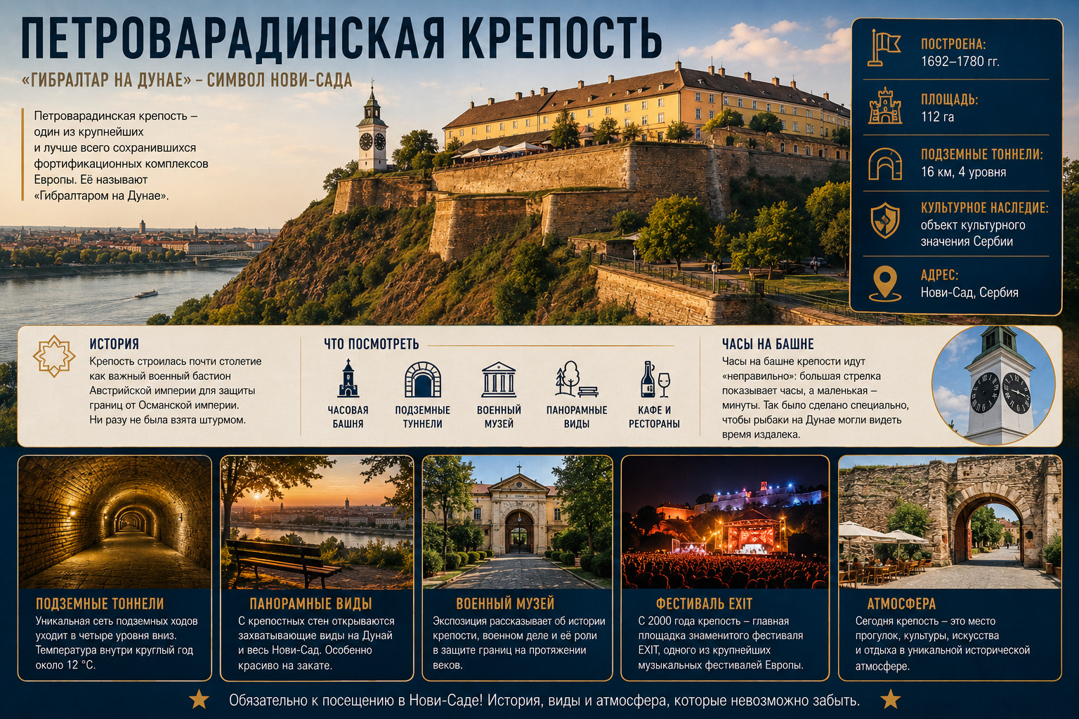 Петроварадинская крепость: история и виды 