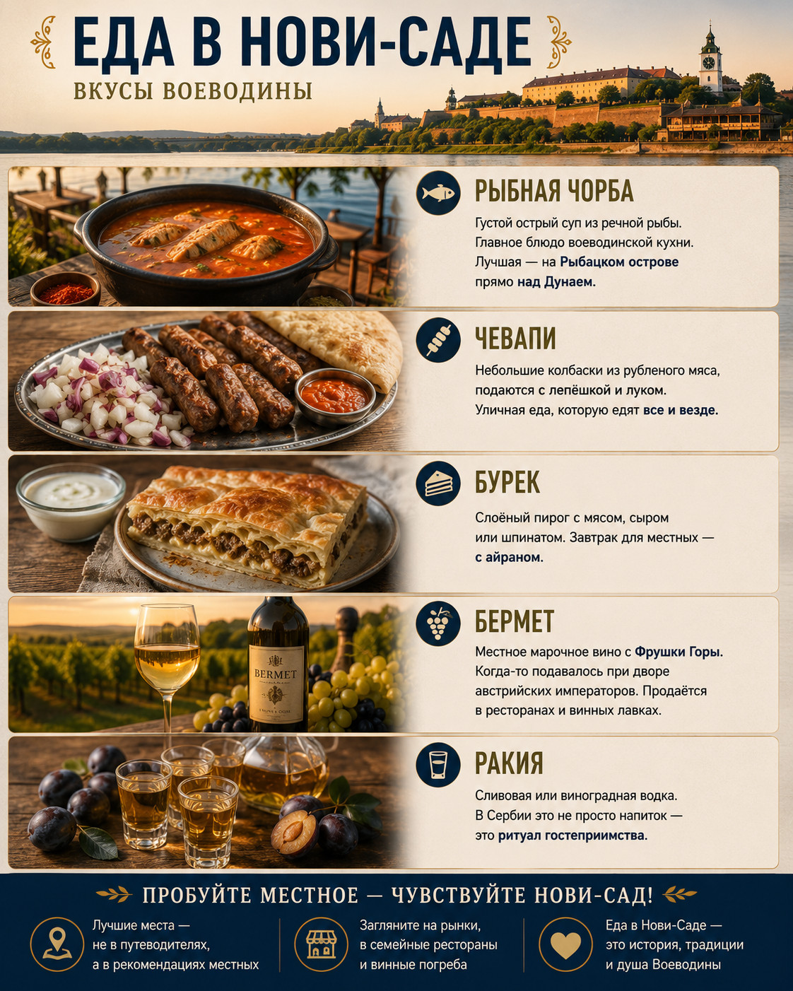 Еда и вкусы Нови-Сада 