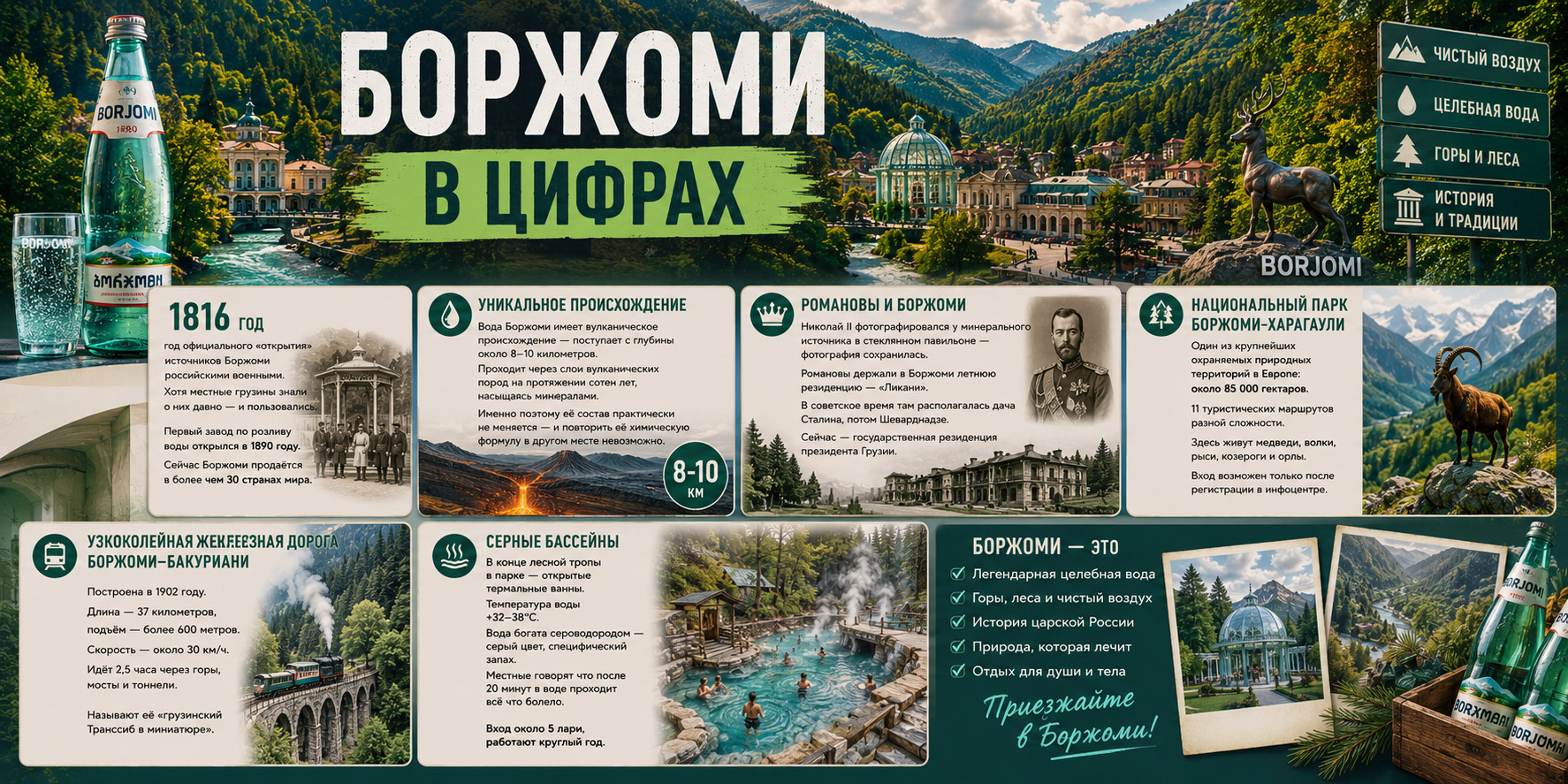 Боржоми: природное богатство Грузии