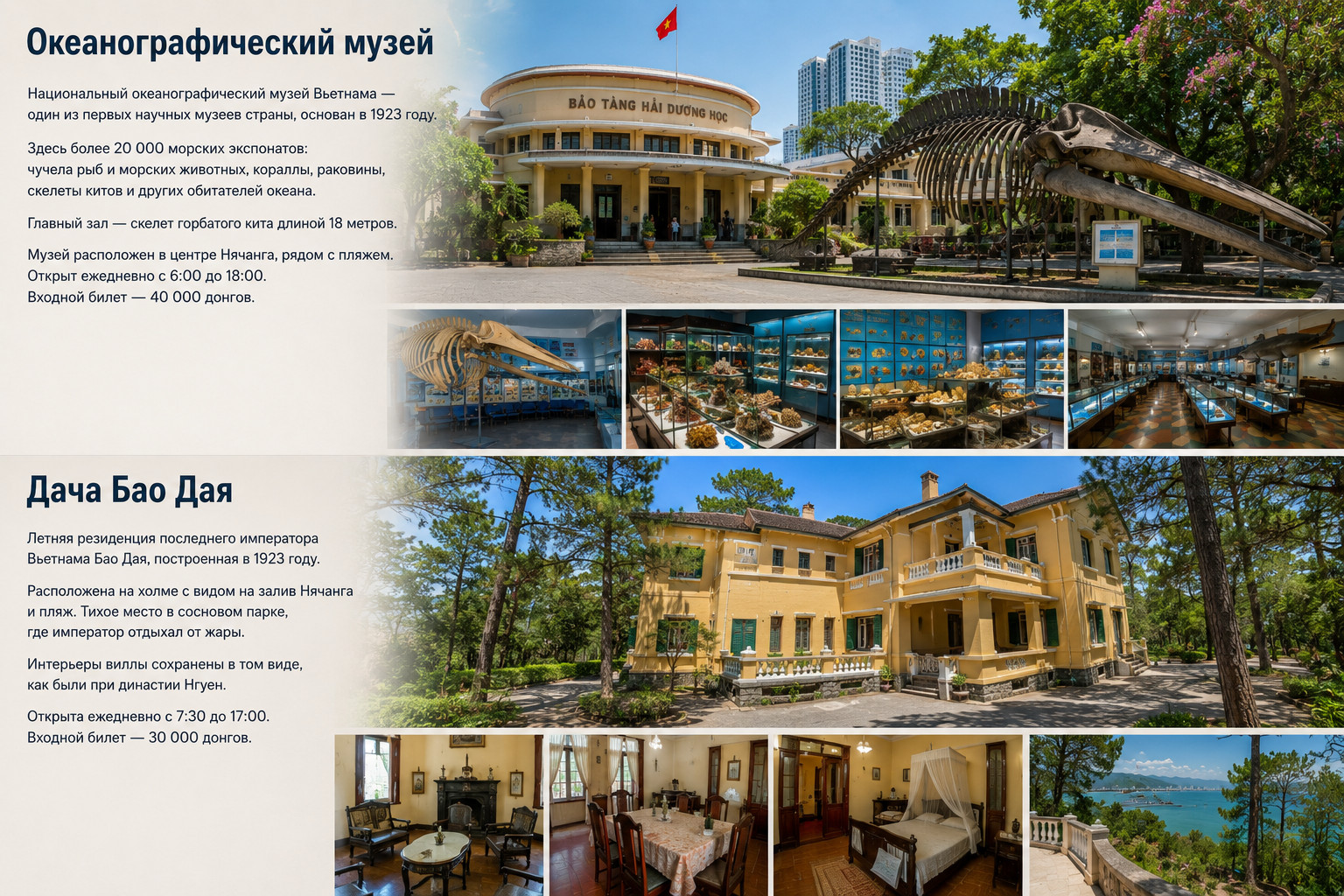 Океанографический музей и дача Бао Дая