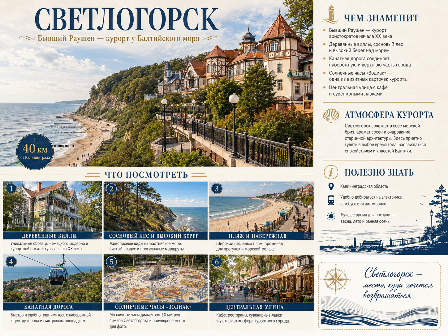 Светлогорск: курорт у Балтийского моря

