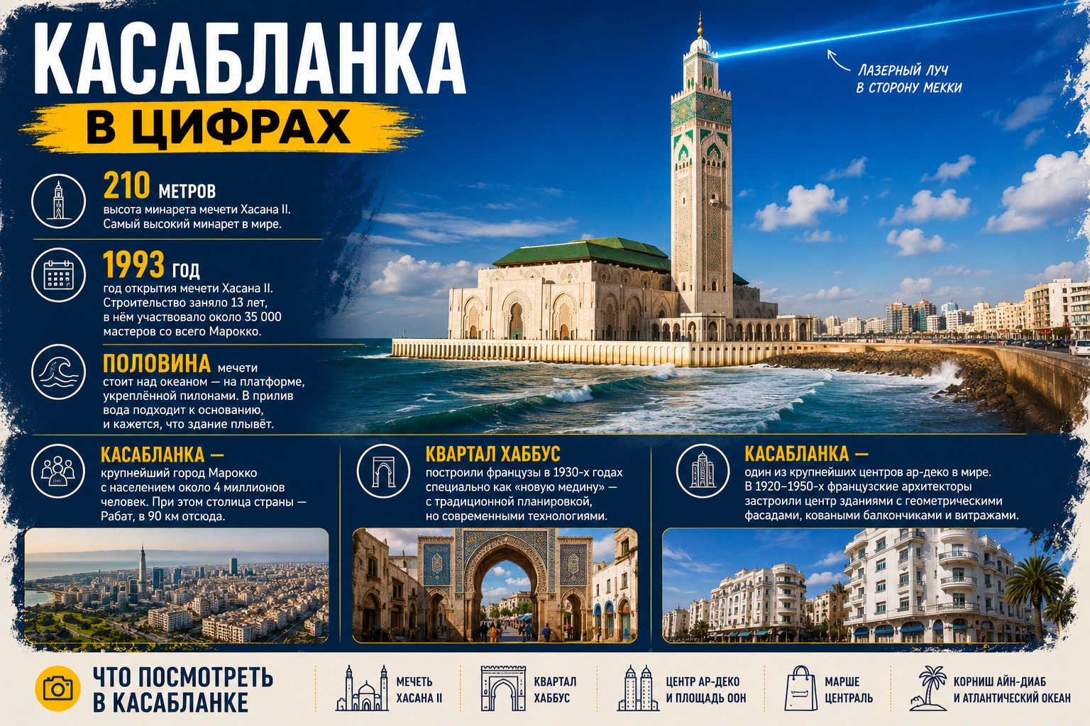Касабланка в цифрах и фактах

