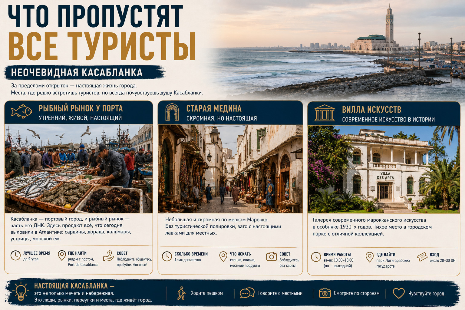 Скрытые жемчужины Касабланки

